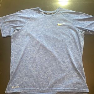 Blue Nike Swim Dri-Fit Tee Shirt